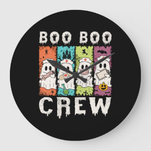 Boo Boo Crew Halloween Nurse Large Clock