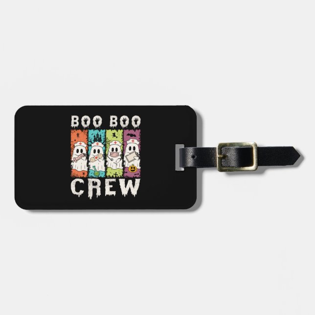 Boo Boo Crew Halloween Nurse Luggage Tag (Front Horizontal)