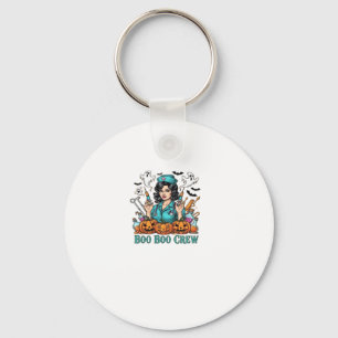 Boo Boo Crew Halloween Nurse with Syringes and Pum Key Ring