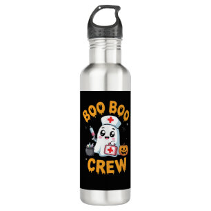 Boo Boo Crew Nurse Cute Ghost Halloween Nursing Es 710 Ml Water Bottle