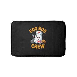 Boo Boo Crew Nurse Cute Ghost Halloween Nursing Es Bath Mat