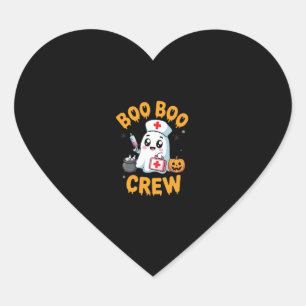 Boo Boo Crew Nurse Cute Ghost Halloween Nursing Es Heart Sticker