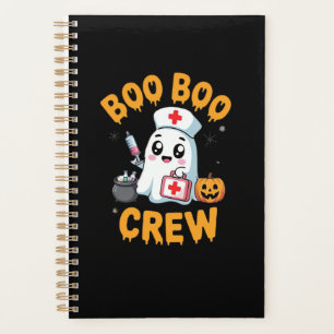 Boo Boo Crew Nurse Cute Ghost Halloween Nursing Es Planner
