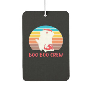 Boo Boo Crew Nurse Funny Ghost Halloween Classic T Car Air Freshener