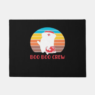 Boo Boo Crew Nurse Funny Ghost Halloween Classic T Doormat