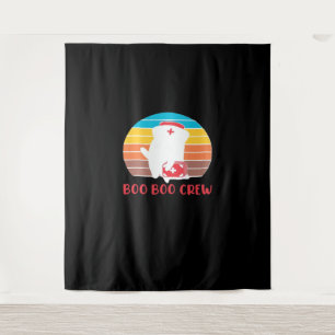 Boo Boo Crew Nurse Funny Ghost Halloween Classic T Tapestry