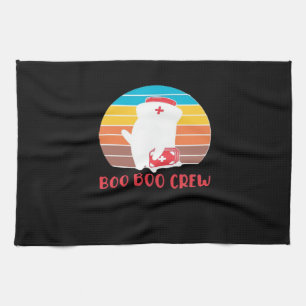 Boo Boo Crew Nurse Funny Ghost Halloween Classic T Tea Towel