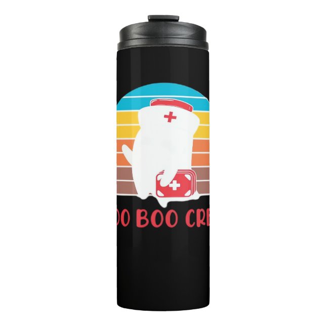 Boo Boo Crew Nurse Funny Ghost Halloween Classic T Thermal Tumbler (Front)