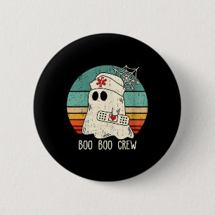 Boo Boo Crew Nurse Funny Ghost Women Halloween Cos 6 Cm Round Badge