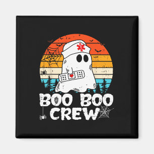 Boo Boo Crew Nurse Funny Ghost Women Halloween Nur Magnet