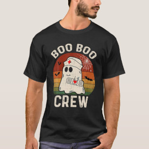 Boo Boo Crew Nurse Funny Ghost Women Halloween T-Shirt