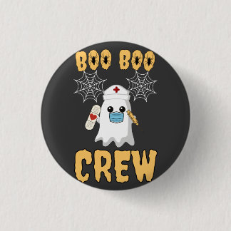 Boo Boo Crew nurse funny Halloween Ghost Nurse 3 Cm Round Badge