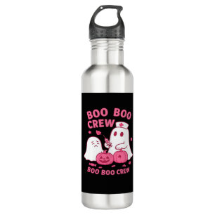 Boo Boo Crew Nurse Funny Halloween Ghost Nurse Gir 710 Ml Water Bottle
