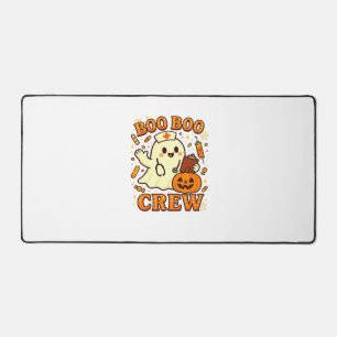 Boo Boo Crew Nurse Funny Halloween Ghost Nurse Gir Desk Mat