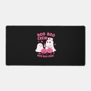 Boo Boo Crew Nurse Funny Halloween Ghost Nurse Gir Desk Mat