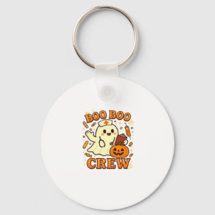 Boo Boo Crew Nurse Funny Halloween Ghost Nurse Gir Key Ring