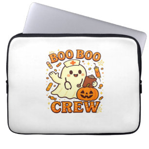 Boo Boo Crew Nurse Funny Halloween Ghost Nurse Gir Laptop Sleeve