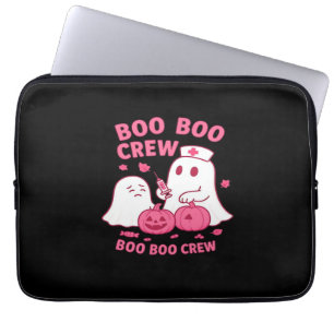 Boo Boo Crew Nurse Funny Halloween Ghost Nurse Gir Laptop Sleeve