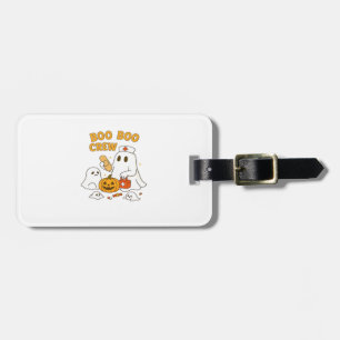 Boo Boo Crew Nurse Funny Halloween Ghost Nurse Gir Luggage Tag