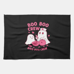 Boo Boo Crew Nurse Funny Halloween Ghost Nurse Gir Tea Towel