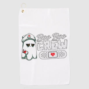 Boo Boo Crew Nurse Funny Halloween Scary Groups Golf Towel