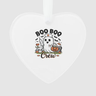 Boo Boo Crew Nurse Ghost Classic T-Shirt Ornament