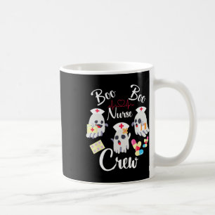 Boo Boo Crew Nurse Ghost Costume Fun Halloween Gif Coffee Mug