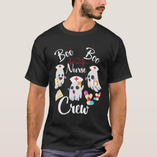 Boo Boo Crew Nurse Ghost Costume Fun Halloween Gif T-Shirt