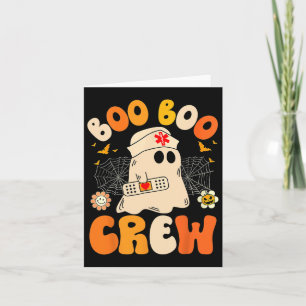 Boo Boo Crew Nurse Ghost Halloween Card