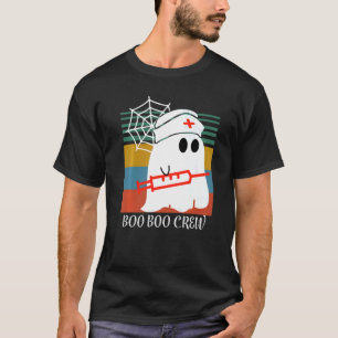 Boo Boo Crew Nurse Ghost  Halloween Costume T-Shirt