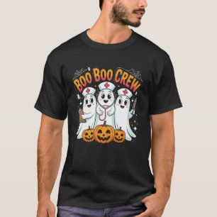 Boo Boo Crew Nurse Ghost Halloween Costumes Men Wo T-Shirt