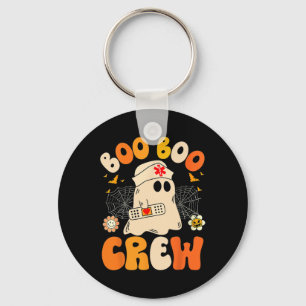 Boo Boo Crew Nurse Ghost Halloween Key Ring