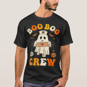 Boo Boo Crew Nurse Ghost Halloween Nurse Nursing T-Shirt