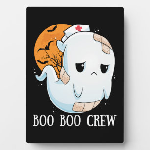 Boo Boo Crew Nurse Halloween Costume For Nurses RN Plaque