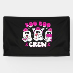 Boo Boo Crew Nurse Halloween Costume Ghost Breast  Banner