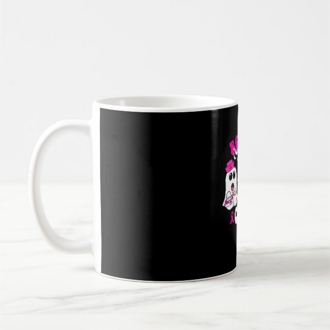 Boo Boo Crew Nurse Halloween Costume Ghost Breast  Coffee Mug (Left)