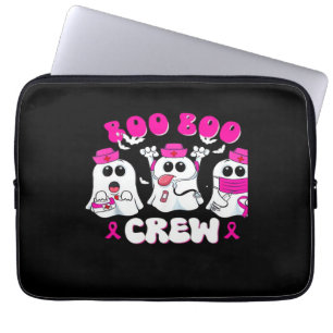 Boo Boo Crew Nurse Halloween Costume Ghost Breast Laptop Sleeve