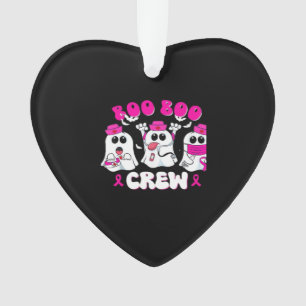 Boo Boo Crew Nurse Halloween Costume Ghost Breast  Ornament