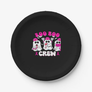 Boo Boo Crew Nurse Halloween Costume Ghost Breast  Paper Plate