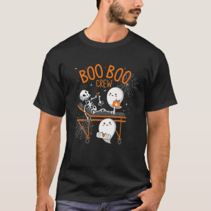 Boo Boo Crew Nurse Halloween Costume Halloween Nig T-Shirt