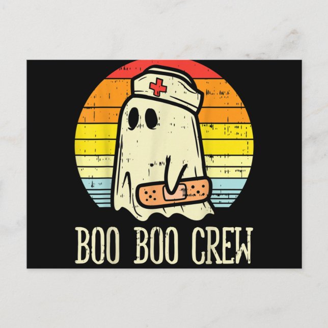 Boo Boo Crew Nurse Halloween For Nurses Holiday Postcard (Front)
