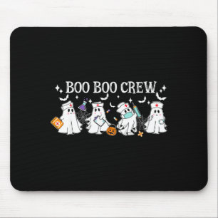 Boo Boo Crew Nurse Halloween Funny Nurse For Women Mouse Mat