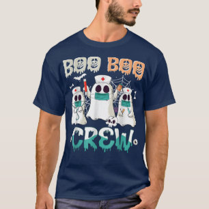 Boo Boo Crew Nurse Halloween Ghost Costume Matchin T-Shirt