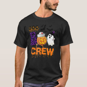 Boo Boo Crew  Nurse Halloween Ghost Costume T-Shirt