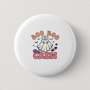 Boo Boo Crew Nurse Halloween Ghost Funny Classic T 6 Cm Round Badge