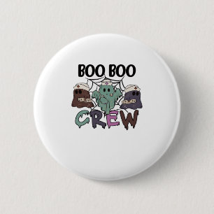 Boo Boo Crew Nurse Halloween Ghost Funny Classic T 6 Cm Round Badge