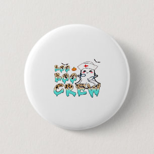 Boo Boo Crew Nurse Halloween Ghost Funny Classic T 6 Cm Round Badge