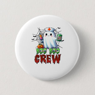 Boo Boo Crew Nurse Halloween Ghost Funny Classic T 6 Cm Round Badge