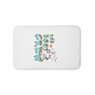 Boo Boo Crew Nurse Halloween Ghost Funny Classic T Bath Mat