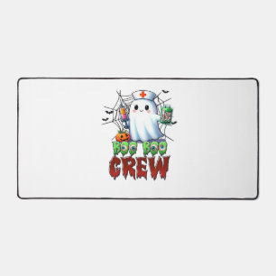Boo Boo Crew Nurse Halloween Ghost Funny Classic T Desk Mat